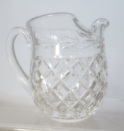 Signed Waterford Hand Cut crystal pitcher Irish Crystal