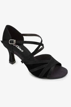 So Danca 2.5" Heel Ballroom Shoe with Mesh Straps, Black BL162