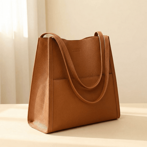 Solenne™ Soft Leather Shoulder Tote - Lark & Clover