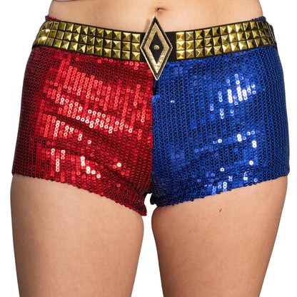 SS Movie Replica Harley Quinn Halloween Cosplay Costume Shorts with Belt - TVStoreOnline
