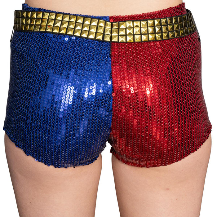 SS Movie Replica Harley Quinn Halloween Cosplay Costume Shorts with Belt - TVStoreOnline
