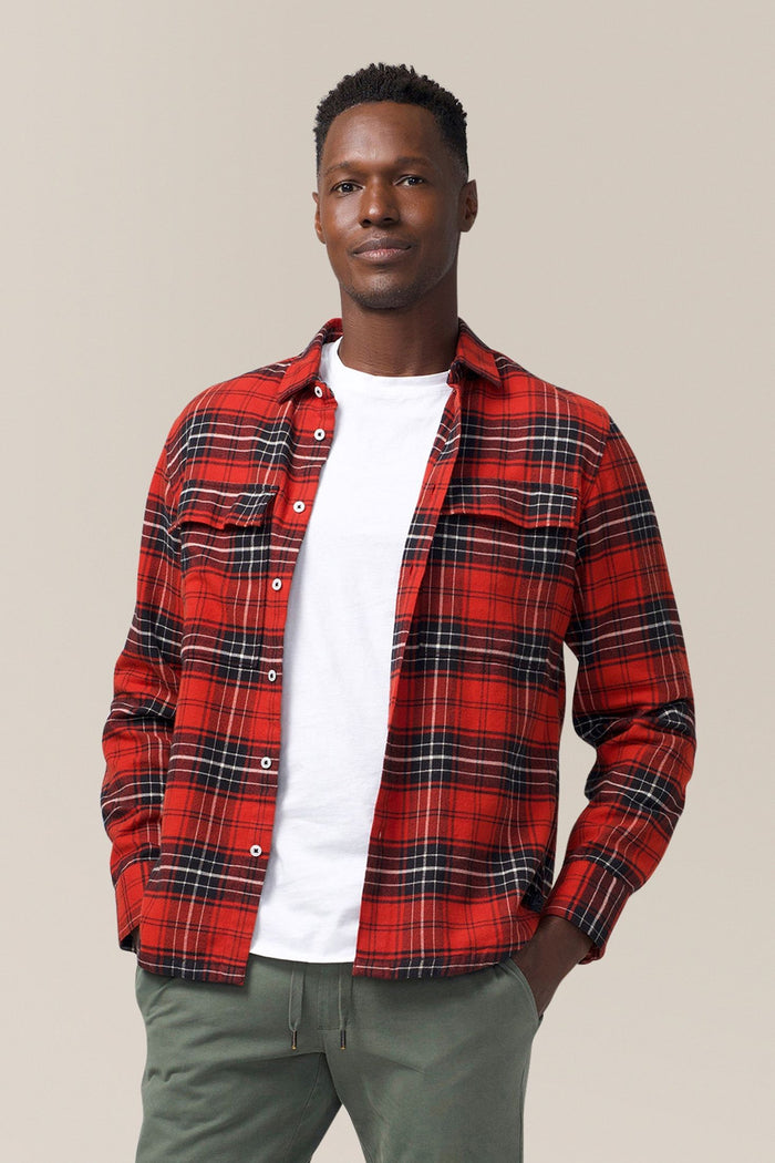 Red Tartan Plaid / S