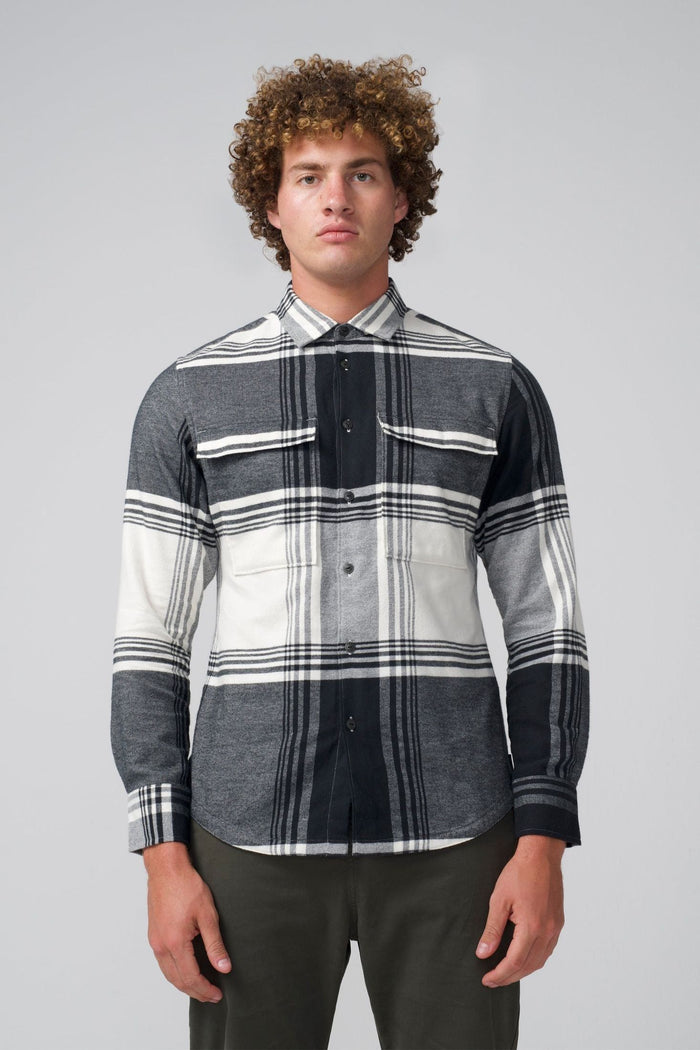 Black White Plaid / S