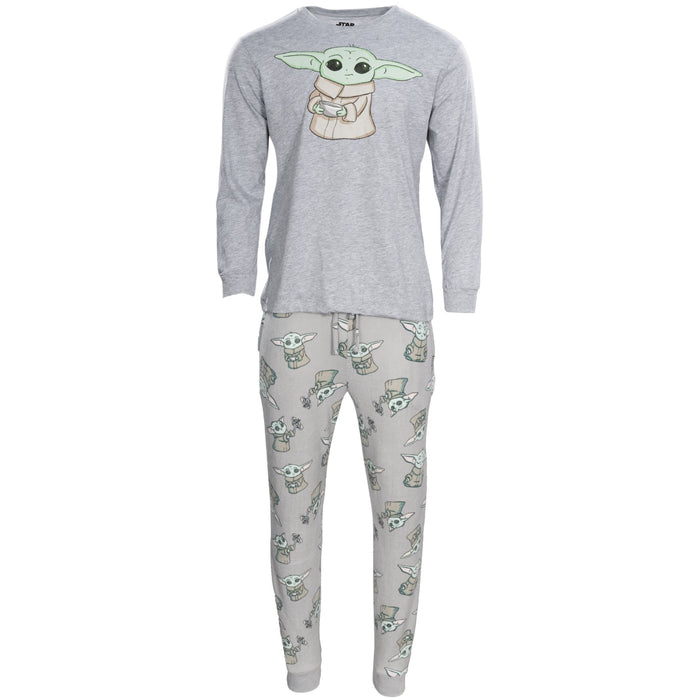 Star Wars Baby Yoda Adult Unisex Pajama Set - TVStoreOnline