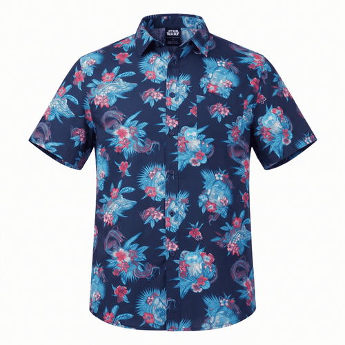 Star Wars Floral Button Up Adult Gift Idea Shirt - TVStoreOnline
