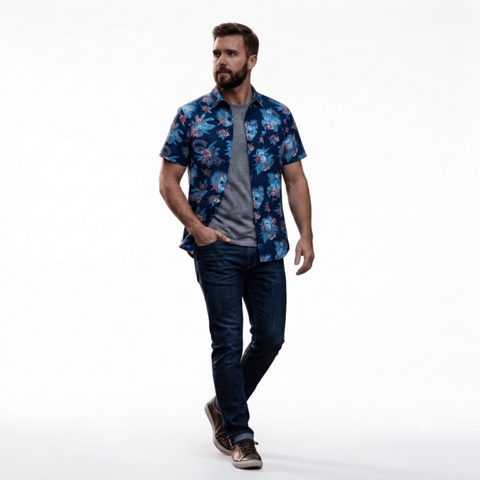 Star Wars Floral Button Up Adult Gift Idea Shirt - TVStoreOnline