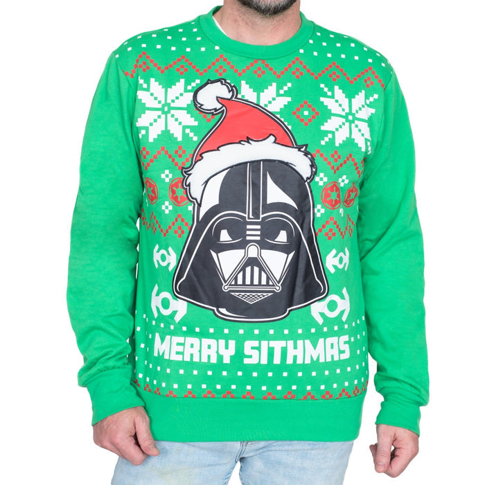 Star Wars Merry Sithmas Darth Vader Green Ugly Christmas Sweatshirt - TVStoreOnline