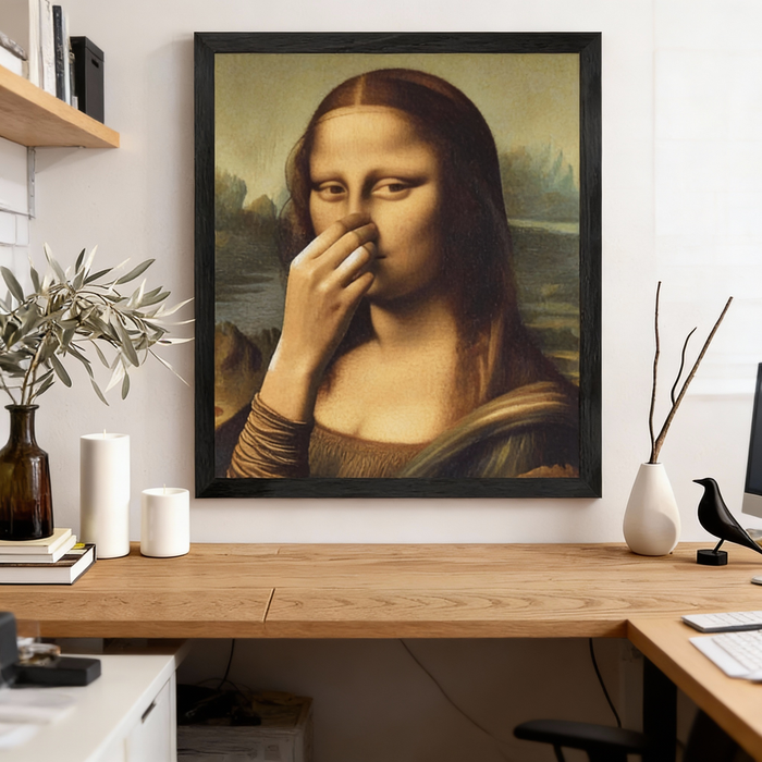 Stinkona - Mona Lisa Toilet Humor Print
