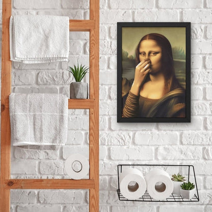 Stinkona - Mona Lisa Toilet Humor Print