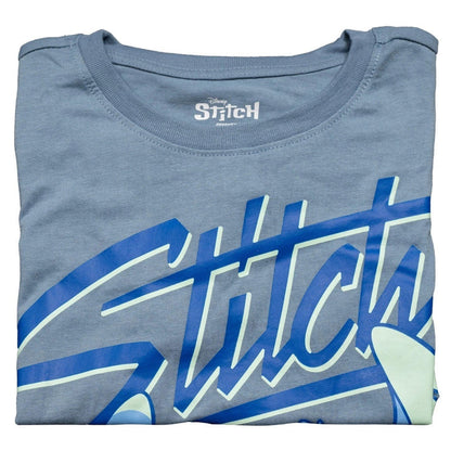 Stitch Character Chilling Boys Short Sleeve Light Blue Youth T-Shirt - TVStoreOnline