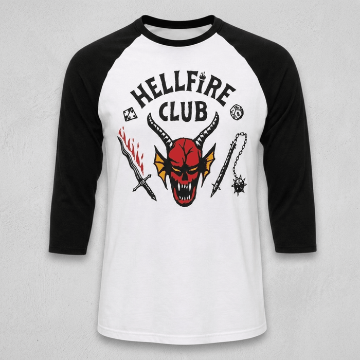 Stranger Things Hellfire Club Replica TV Series Adult Halloween Cosplay Costume T-Shirt - TVStoreOnline