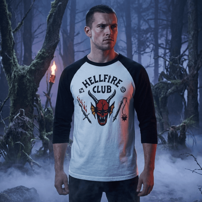 Stranger Things Hellfire Club Replica TV Series Adult Halloween Cosplay Costume T-Shirt - TVStoreOnline