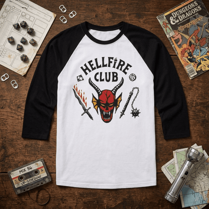 Stranger Things Hellfire Club Replica TV Series Adult Halloween Cosplay Costume T-Shirt - TVStoreOnline
