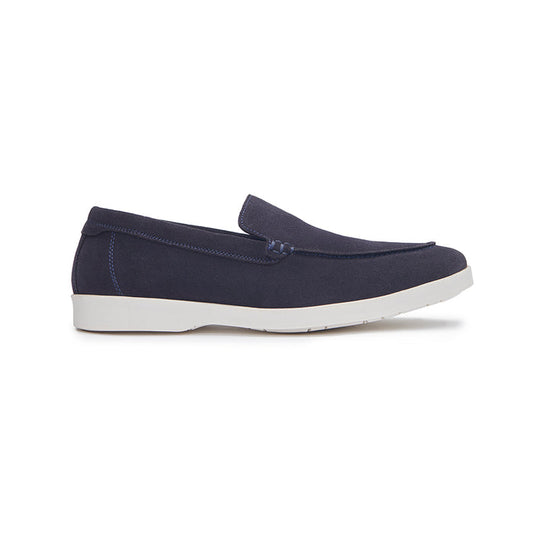 Suede Loafer - Navy