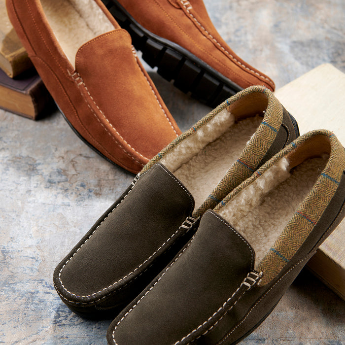 Suede Moccasin – Ginger