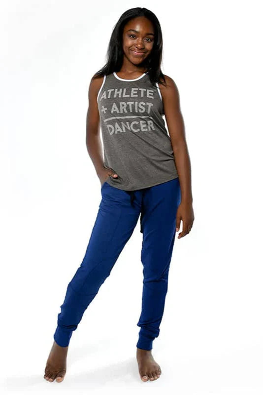Sugar and Bruno Athlete Artist Rebel Tank, Grey D9635