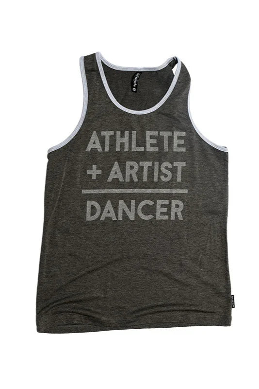 Sugar and Bruno Athlete Artist Rebel Tank, Grey D9635