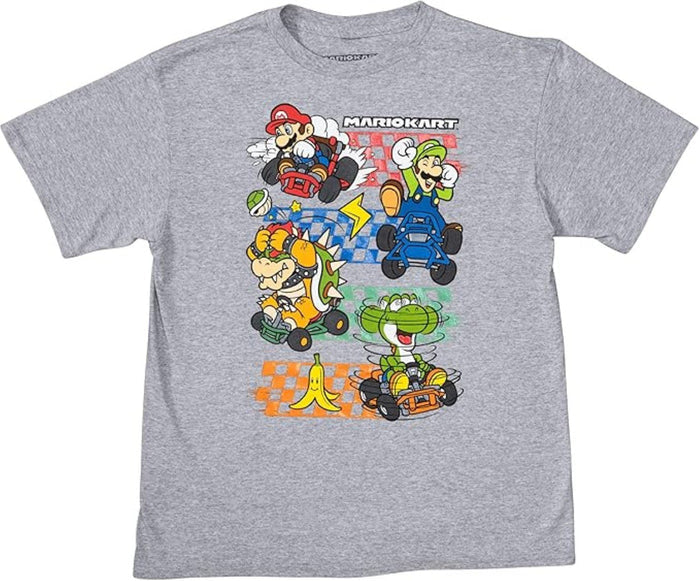 Super Mario Bros Mario Kart Officially Licensed Retro Style Gaming T-Shirt - TVStoreOnline