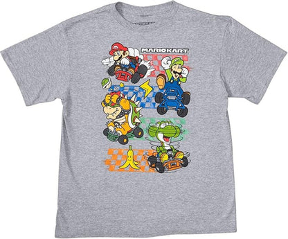 Super Mario Bros Mario Kart Officially Licensed Retro Style Gaming T-Shirt - TVStoreOnline