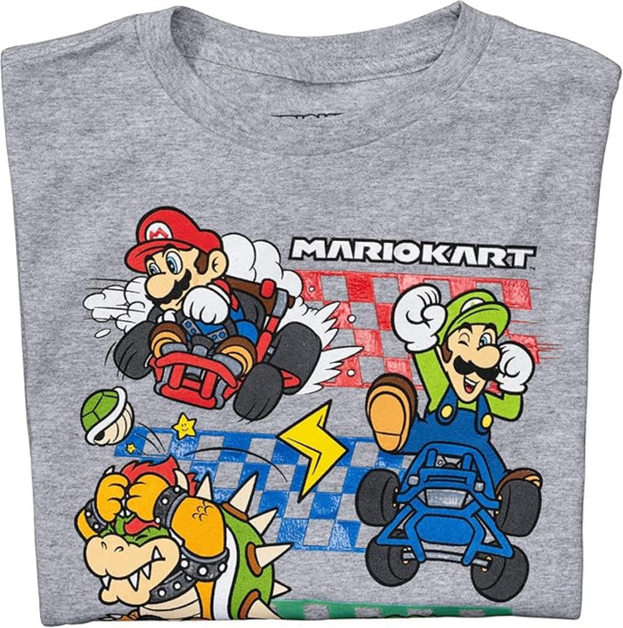 Super Mario Bros Mario Kart Officially Licensed Retro Style Gaming T-Shirt - TVStoreOnline