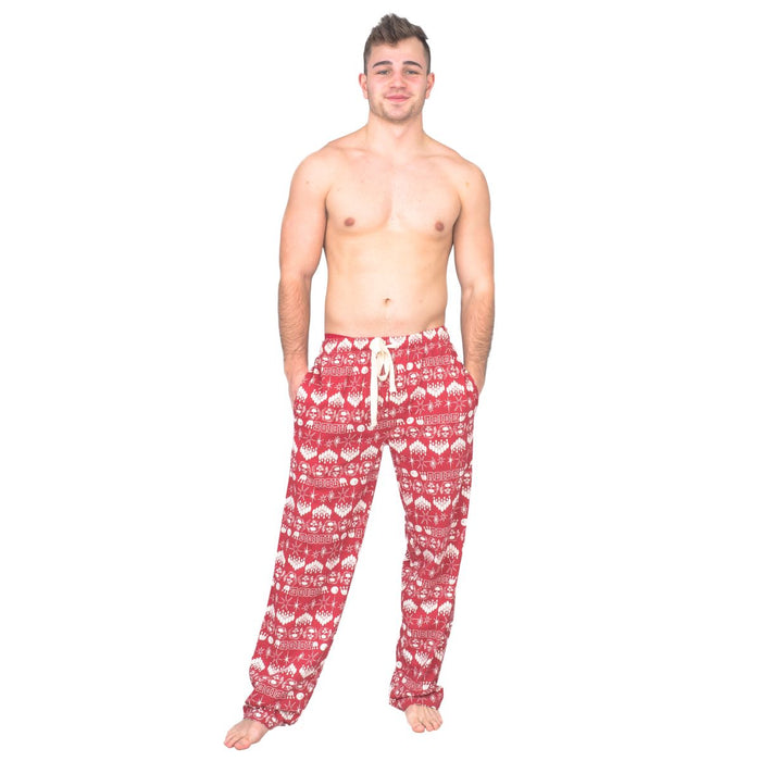 The Big Lebowski Bowling Pins Unisex Adult Red Lounge Pants