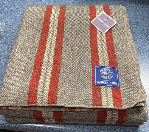 The BWC/Faribault Red Stripe "Camp Throw"