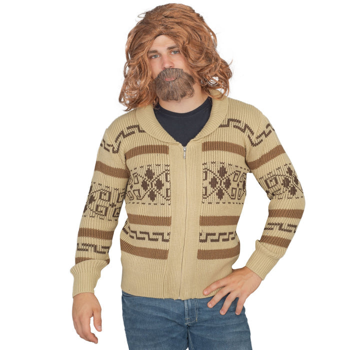 The Dude Lebowski Bowling Movie Character Cardigan Sweater and Lounge Pants Halloween Costume Set - TVStoreOnline