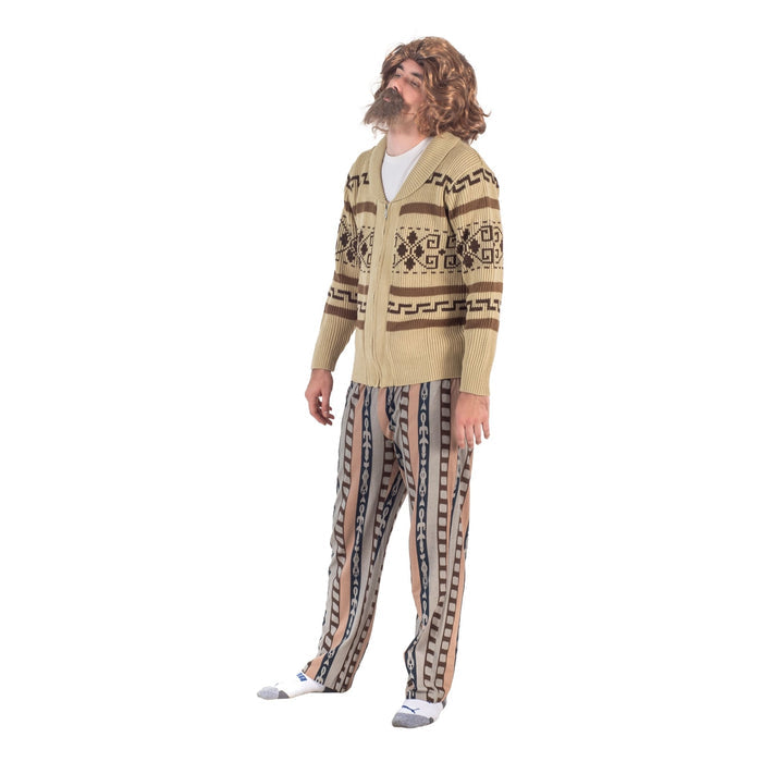The Dude Lebowski Bowling Movie Character Cardigan Sweater and Lounge Pants Halloween Costume Set - TVStoreOnline