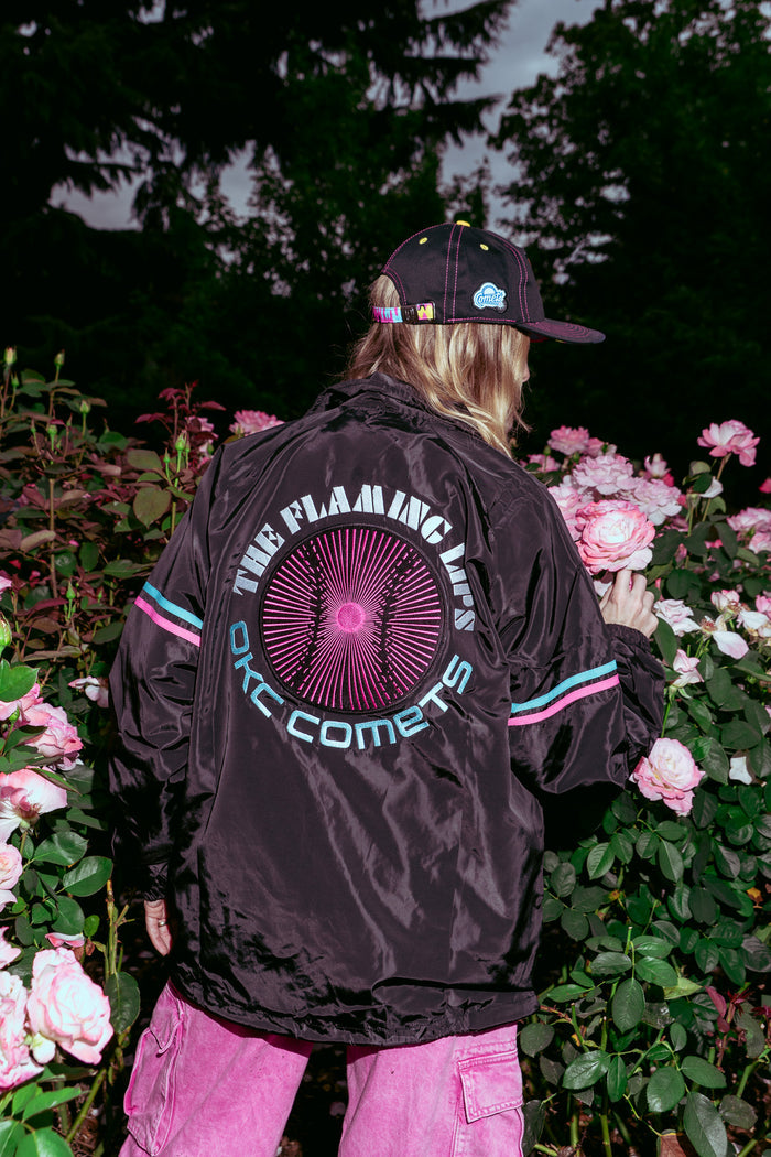 [ The Flaming Lips x Oklahoma City Comets ] Pink Robot Astro Coach Jacket - Official League