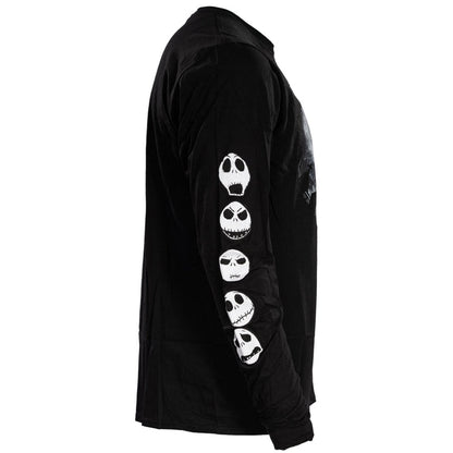 The Nightmare Before Christmas Moon Long Sleeve Adult Unisex Shirt Black - TVStoreOnline