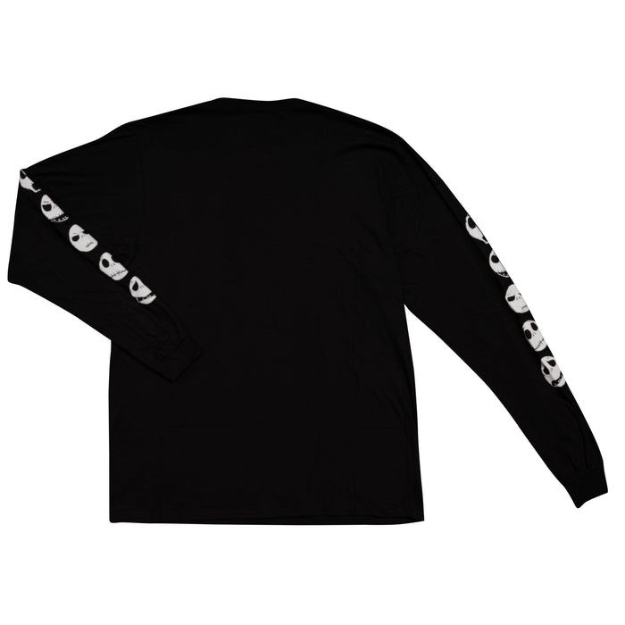 The Nightmare Before Christmas Moon Long Sleeve Adult Unisex Shirt Black - TVStoreOnline