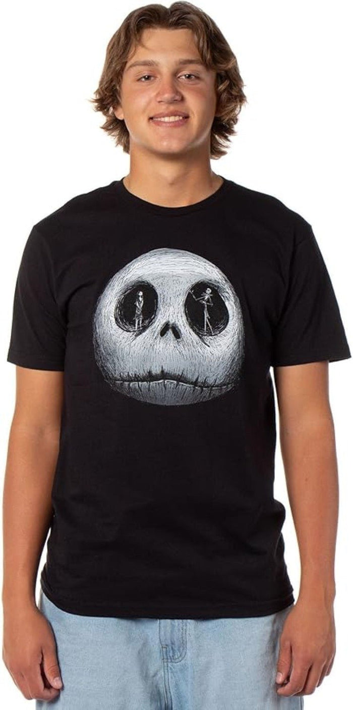 The Nightmare Before Christmas Shirt Men's Jack Sally in Skeleton Eyes T-Shirt - TVStoreOnline