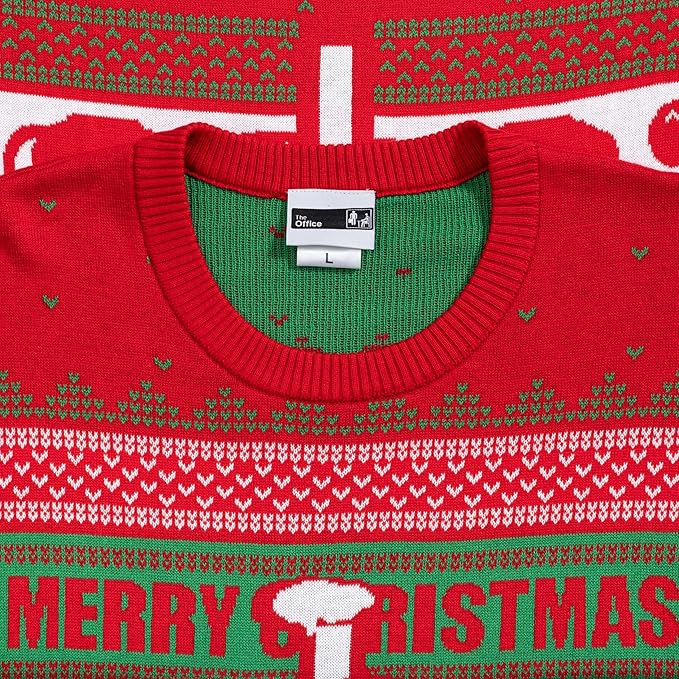 The Office Dunder Mifflin Adult Unisex Ugly Christmas Sweater - TVStoreOnline