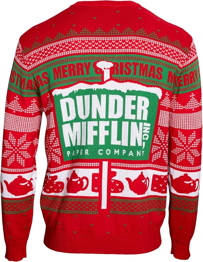 The Office Dunder Mifflin Adult Unisex Ugly Christmas Sweater - TVStoreOnline