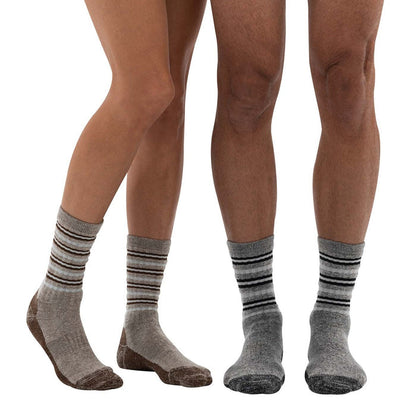 Therapeutic Comfort Wool Striper Crew Sock
