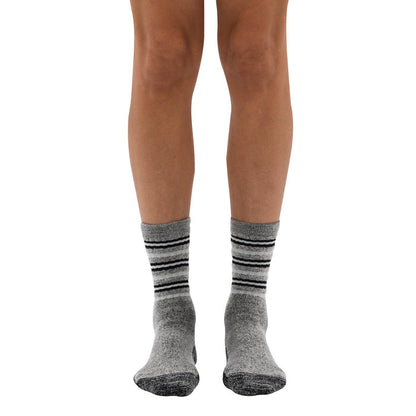 Therapeutic Comfort Wool Striper Crew Sock