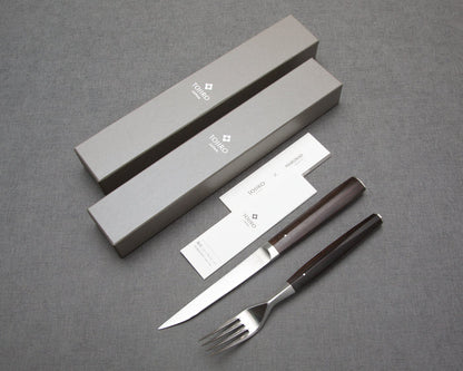 Tojiro Wakisashi Cutlery with Ebony Handle