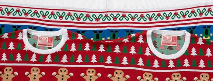 Two Person/Couples Adult Funny Ugly Christmas Sweater Costume - TVStoreOnline