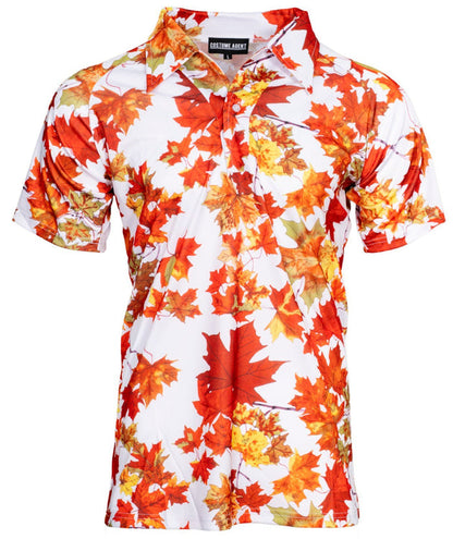 Tyler Durden Maple Leaf Button Up Shirt Adult Halloween Costume Cosplay Shirt - TVStoreOnline