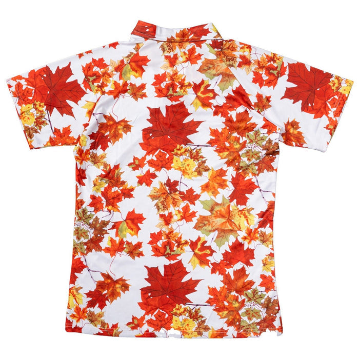 Tyler Durden Maple Leaf Button Up Shirt Adult Halloween Costume Cosplay Shirt - TVStoreOnline