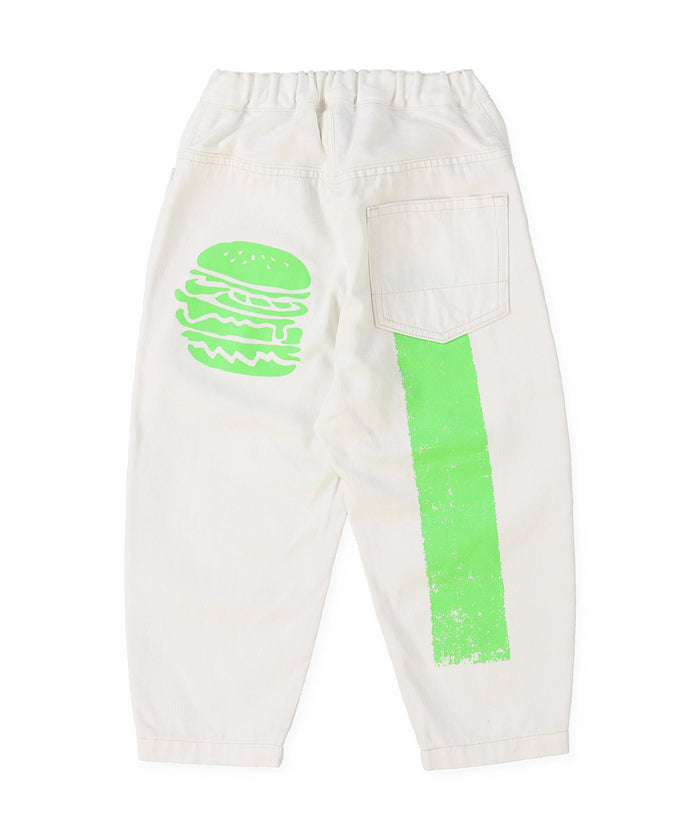Uneven Denim HAMBURGER Paint Cocoon Pants