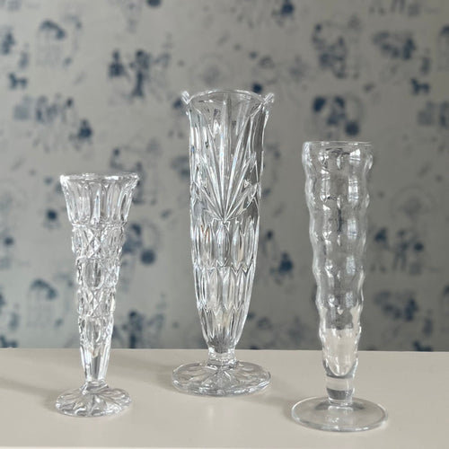 Unique Vintage Glass Bud Vases