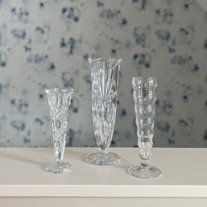 Unique Vintage Glass Bud Vases