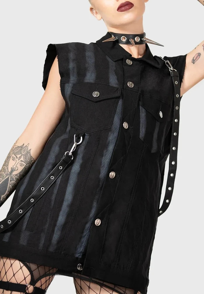 model showing front of vest