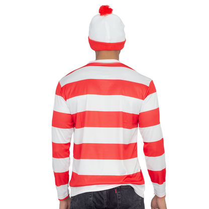 Unisex Crowd Man Adult Unisex Halloween Costume 4-Piece Cosplay Outfit
