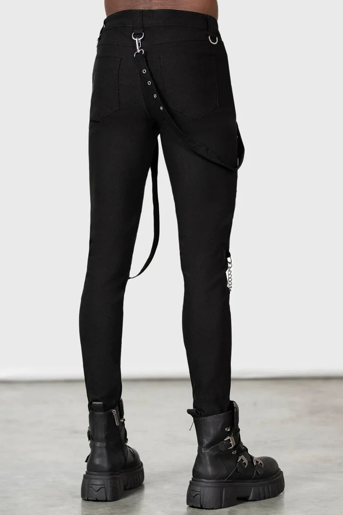 model showing back of pants