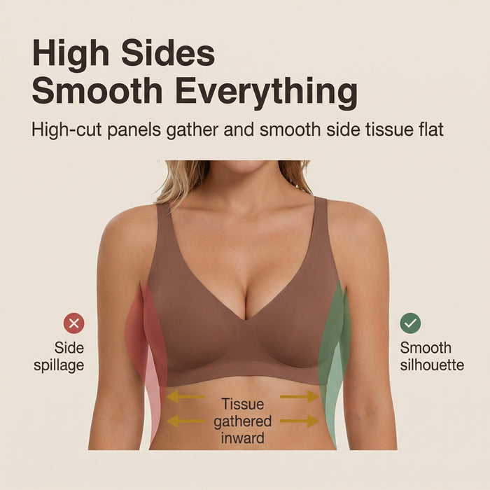 Veluna – Seamless Deep V Wireless Lift Bra