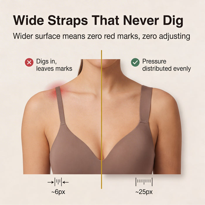 Veluna – Seamless Deep V Wireless Lift Bra