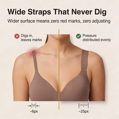 Veluna – Seamless Deep V Wireless Lift Bra