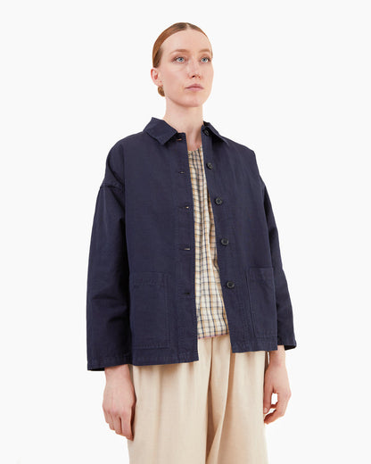 Vetra Woven Women's Jacket in Navy